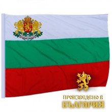 Знаме на България с герб и джоб 150х90 см. Знаме на България с герб и джоб 150х90 см.